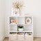 OrganiHaus Woven Storage Basket | Nursery Storage Basket | Towel Basket for Bathroom | Cotton Rope Basket for Storage | Decorative Storage Baskets | Woven Baskets for Storage | Book Basket - Brown
